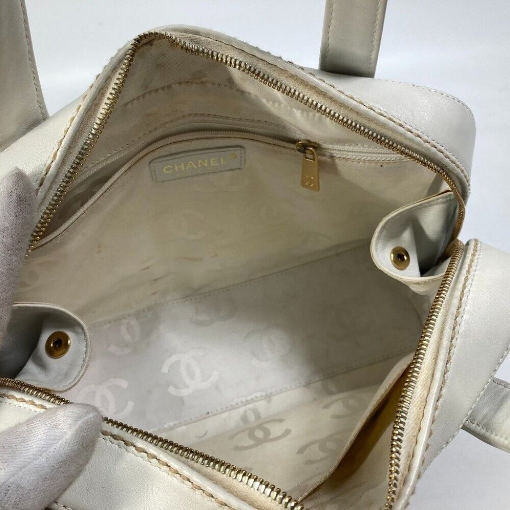 CHANEL CC CC Mark bag Wild stitch Vintage Mini Duffle Bag Shoulder Bag Hand Bag - Picture 8 of 16